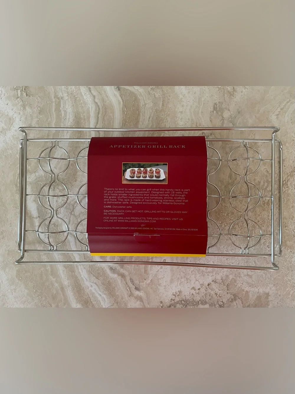 NWT Williams Sonoma Stainless Steel Appetizer Grill Rack